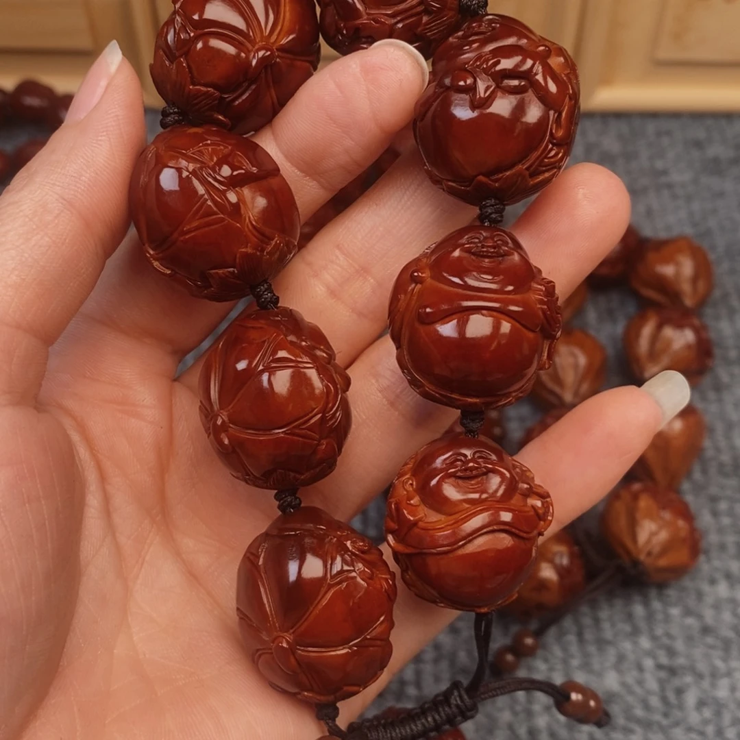 开****橄榄核手串/手链荷叶弥勒