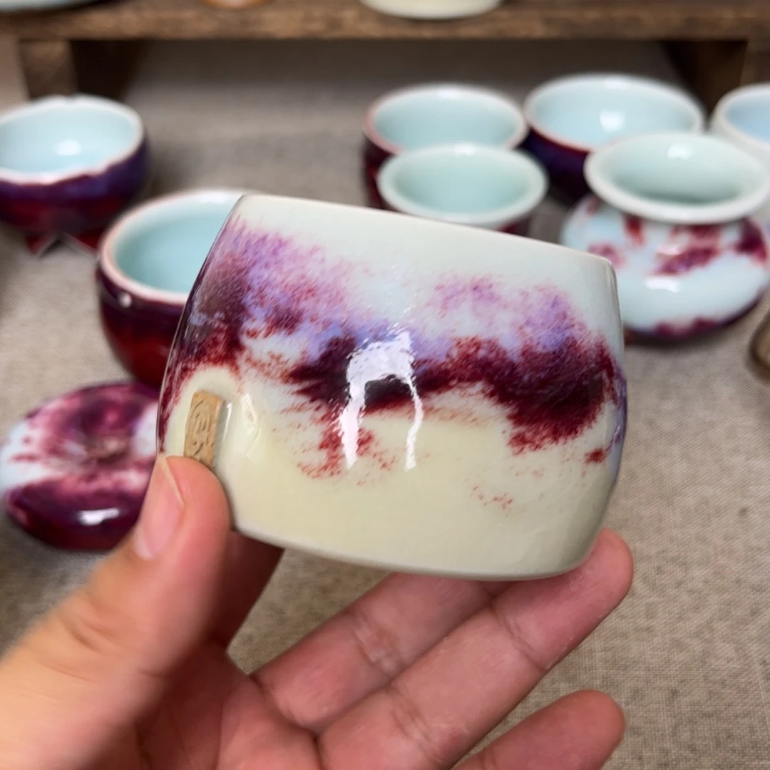 钧瓷手工制作烧制的