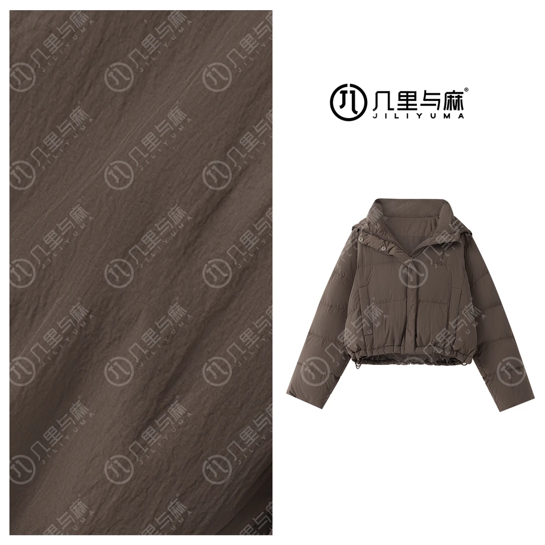 （几里）时尚百搭纯色洋气厚款羽绒服 长49 胸围114 1091390