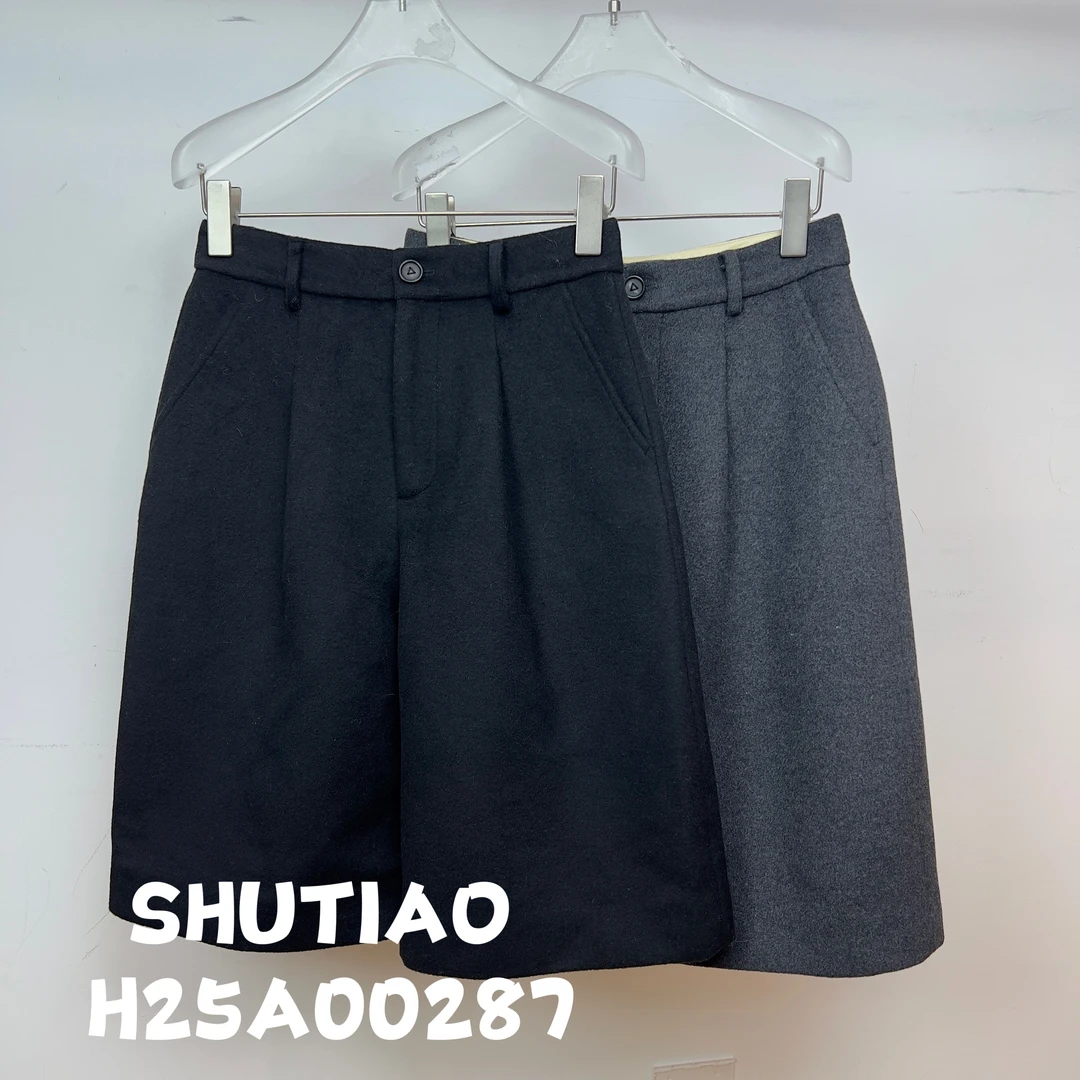 【SHUTIAO】2024秋冬：新款小众设计款短裤H25A00287