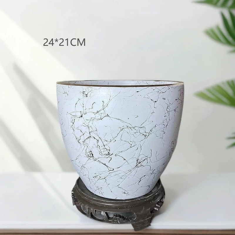 多肉花盆陶瓷花盆直播兰花花盆直播间现场直播卖货小花盆