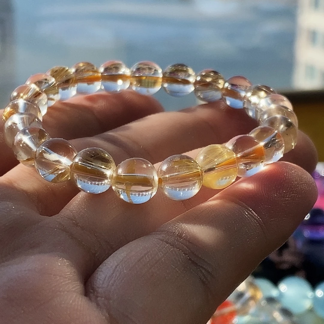 未镶嵌水晶手链钛金水晶手串