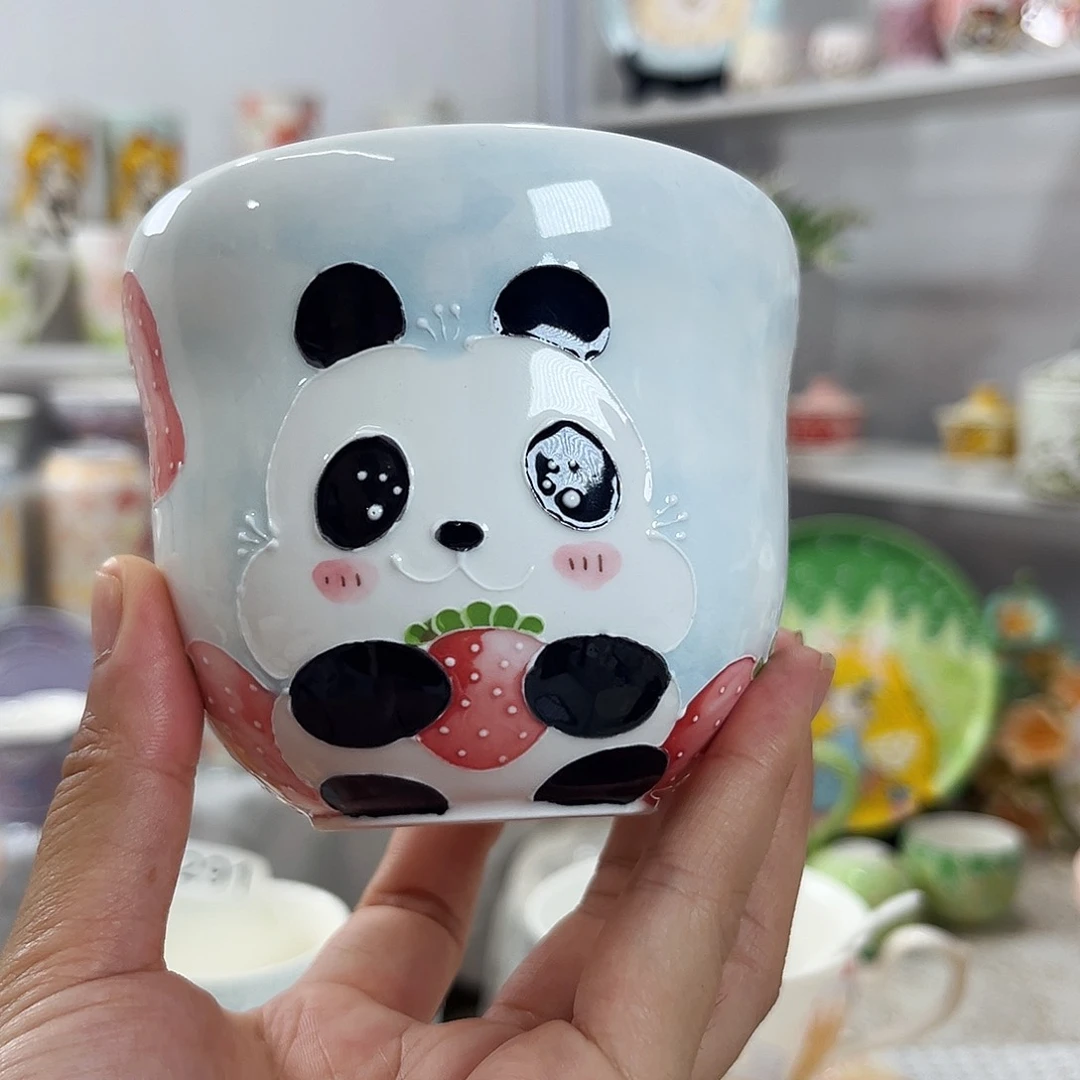 手绘高温釉下彩陶瓷