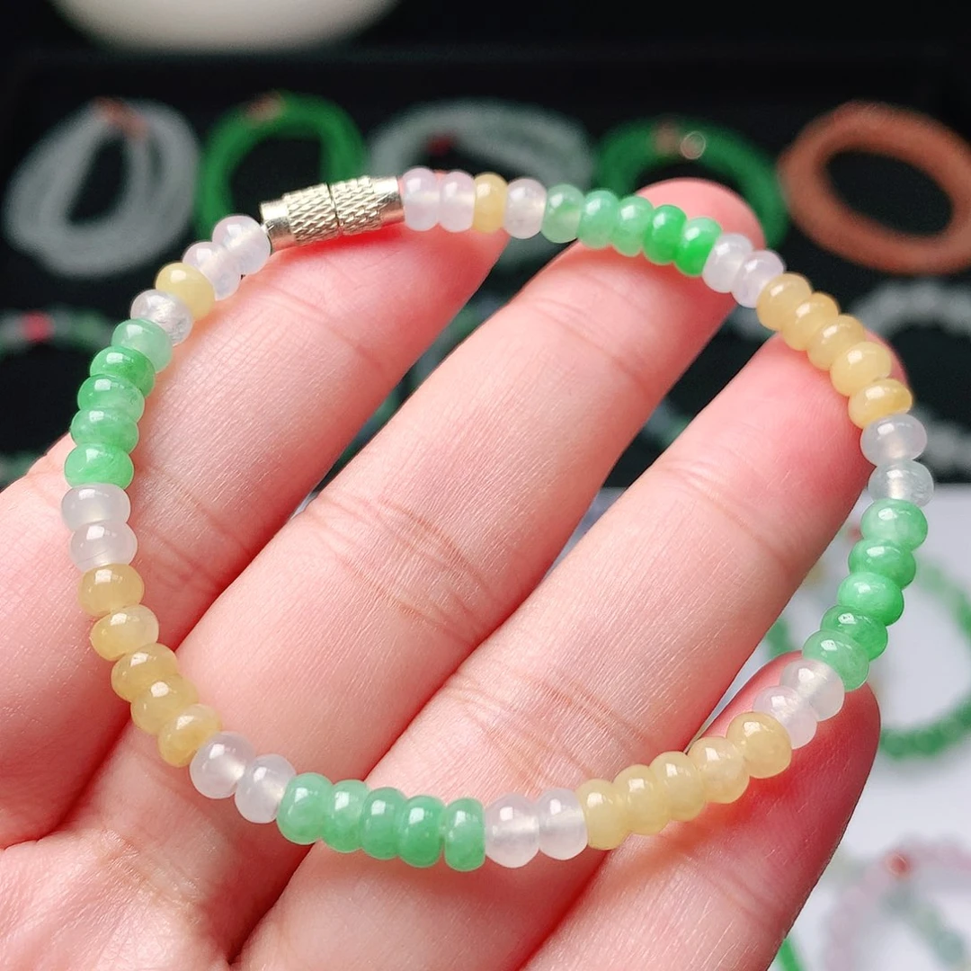 未镶嵌手链翡翠翡翠