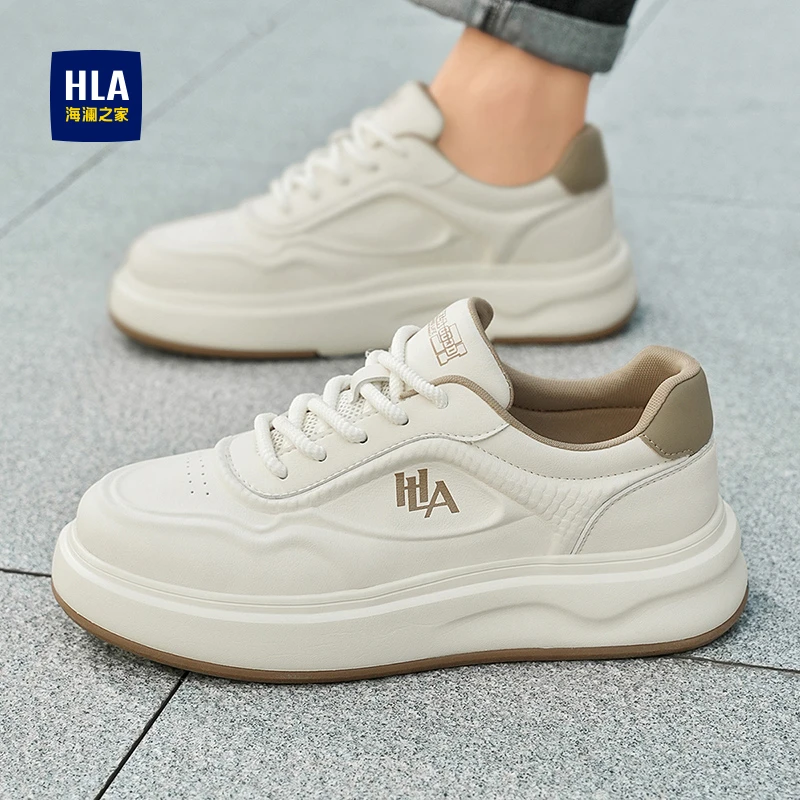 HLA/海澜之家正品小白鞋透气新款男士休闲板鞋百搭运动潮鞋不臭脚