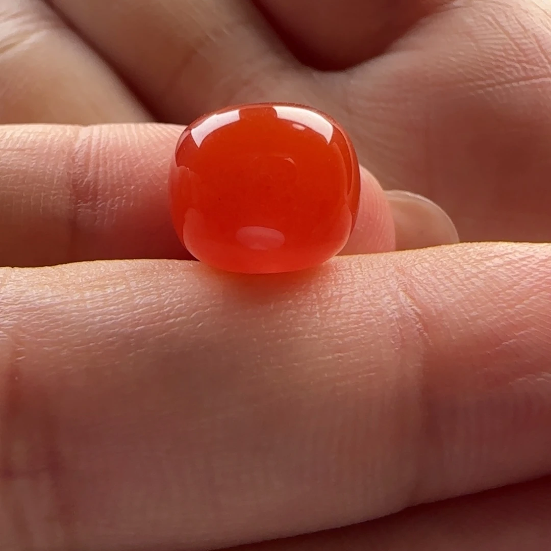 未镶嵌老型10*8.6有白马牙南红玛瑙