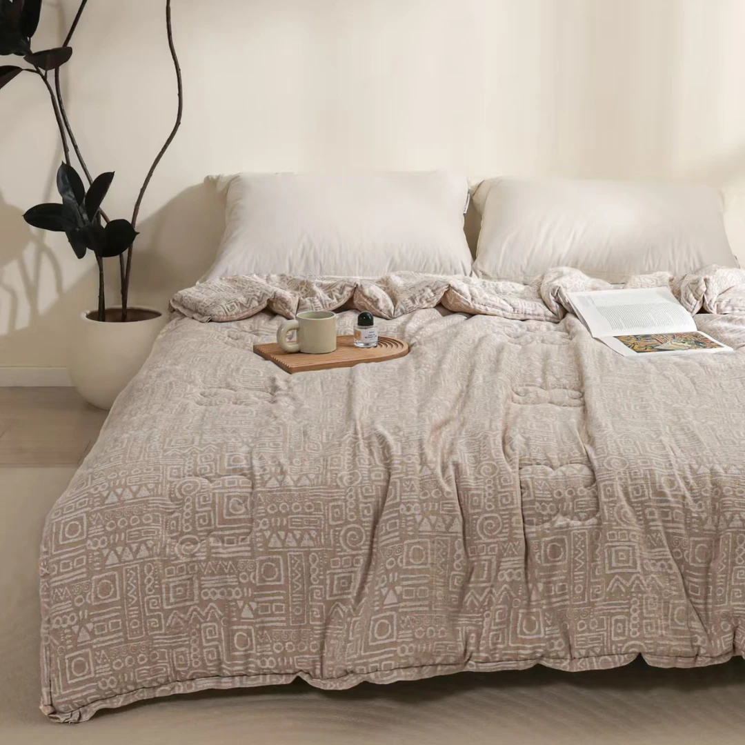 【京洛尘】2*2.3m汉麻雨露麻亲肤秋冬被2