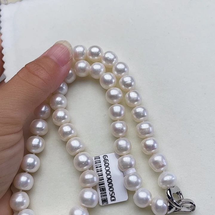颈饰未镶嵌淡水珍珠卡10➕极光冷白丝绸光