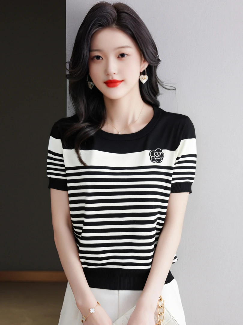 [AM小个子]女装短款百搭时尚针织衫