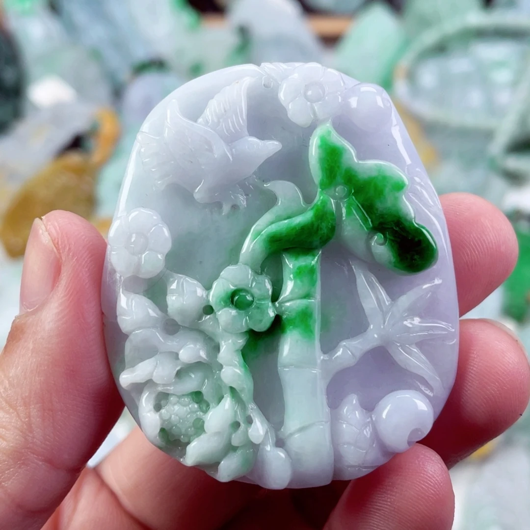 翡翠未镶嵌吊坠(不含链)