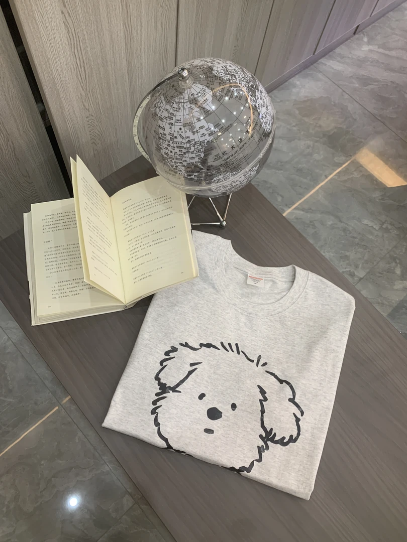 T023 半袖夏季短袖t恤新款宽松情侣款半袖男女圆领棉短袖