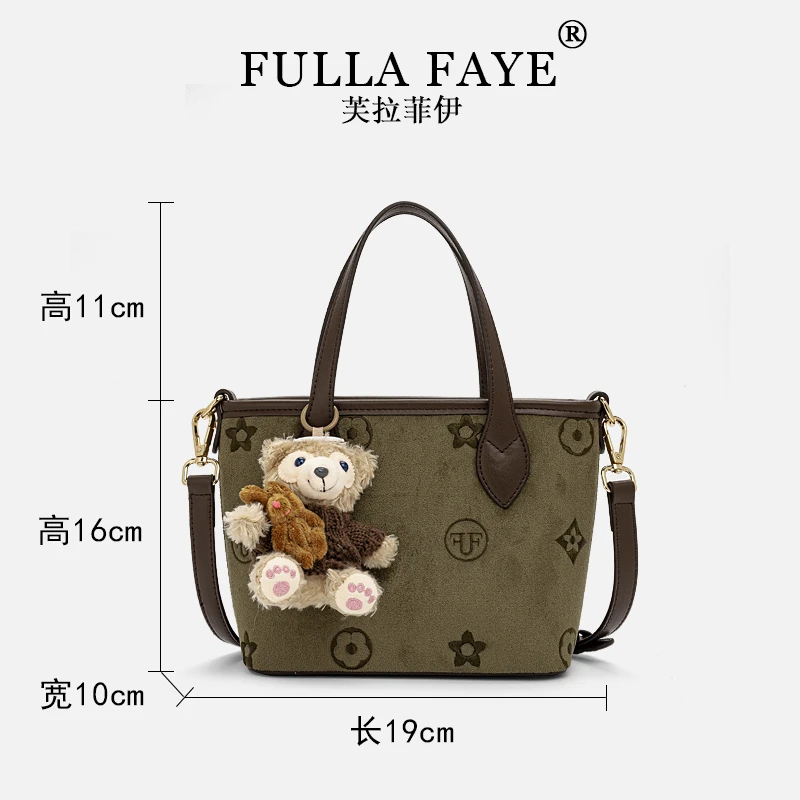 【GLi-婉瑜甄选】「刺绣」轻奢风百搭绣花小托特手提斜挎包-8201-5