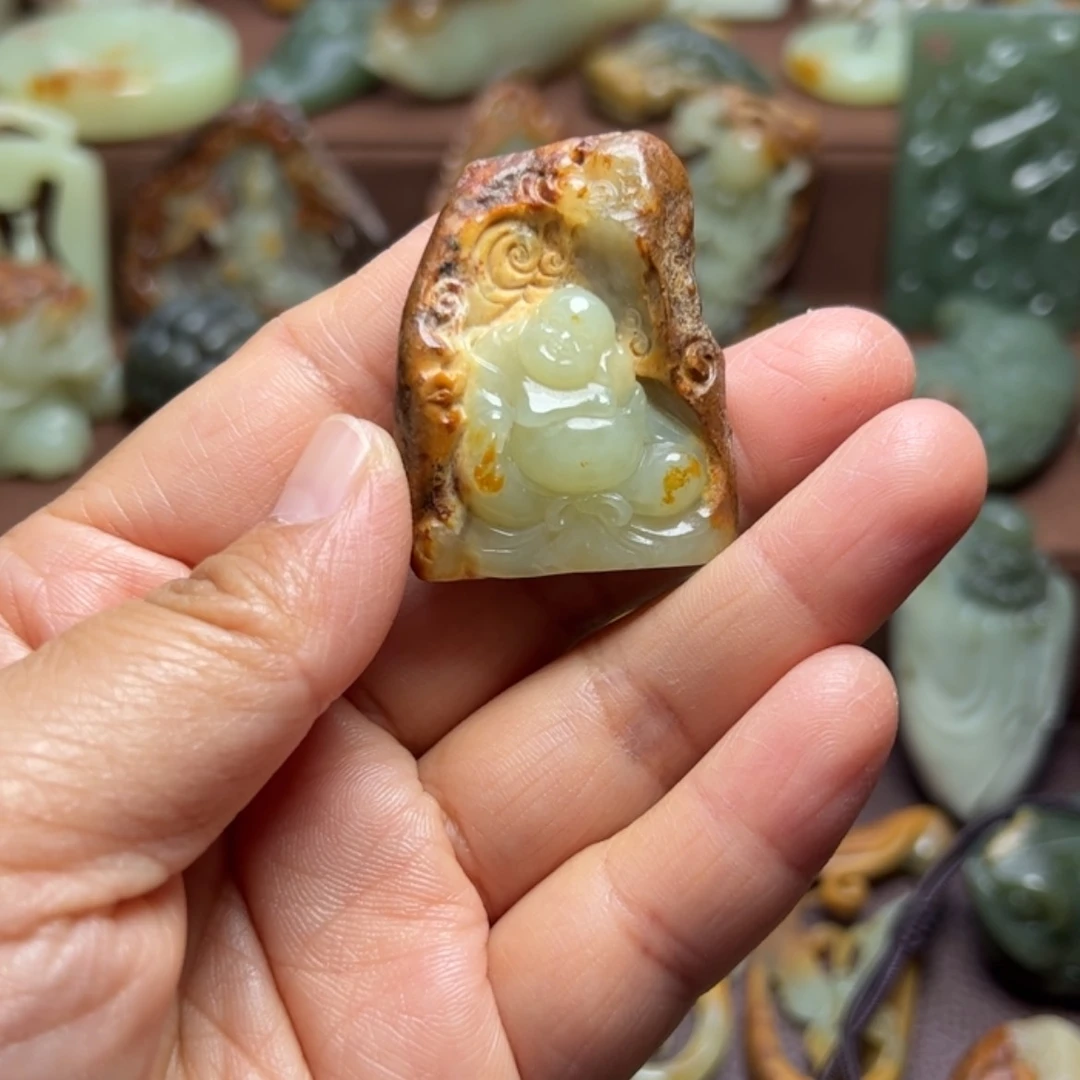 【闪购商品】岫岩河磨玉（透闪石质玉）未镶嵌颈饰