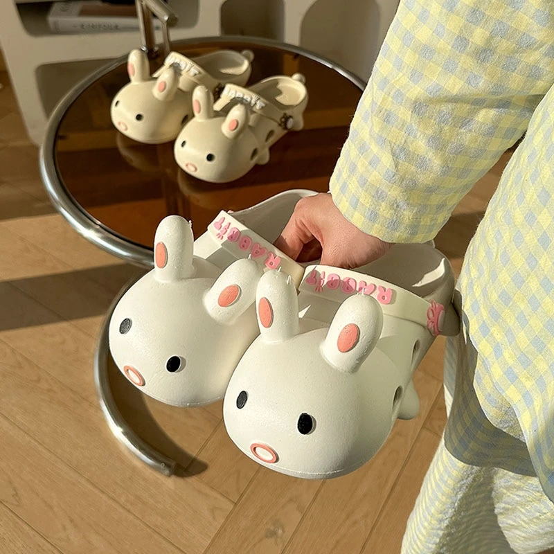 可爱卡通拖鞋女夏外穿厚底居家室内洗澡新款亲子防滑女款凉拖鞋