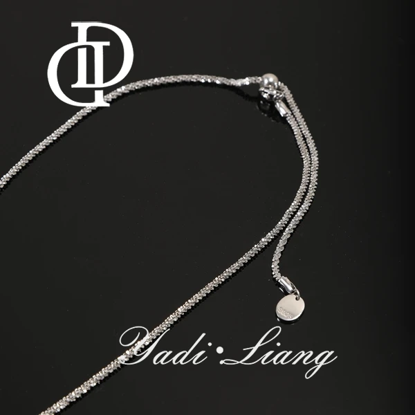 坠链均925银 梁雅帝新品【银河星耀车花】简约时尚纯银项链