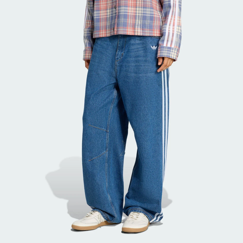adidas Originals阿迪三叶草女子BAGGY DENIM牛仔长裤KC6278