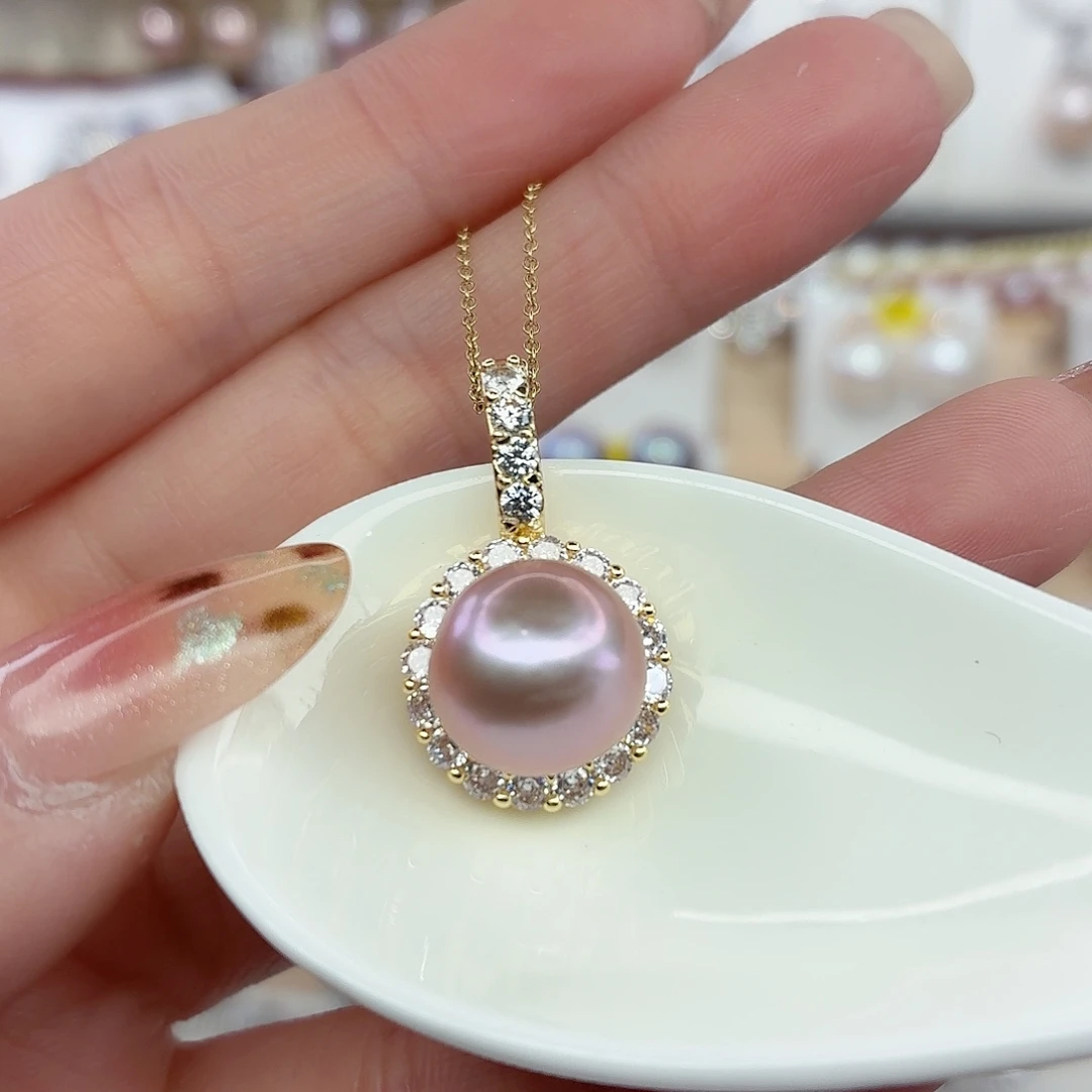 合金淡水珍珠颈饰