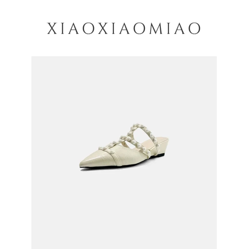 LUCKYCAT2025新款镂空御姐风尖头气质知性优雅时尚包头凉鞋女