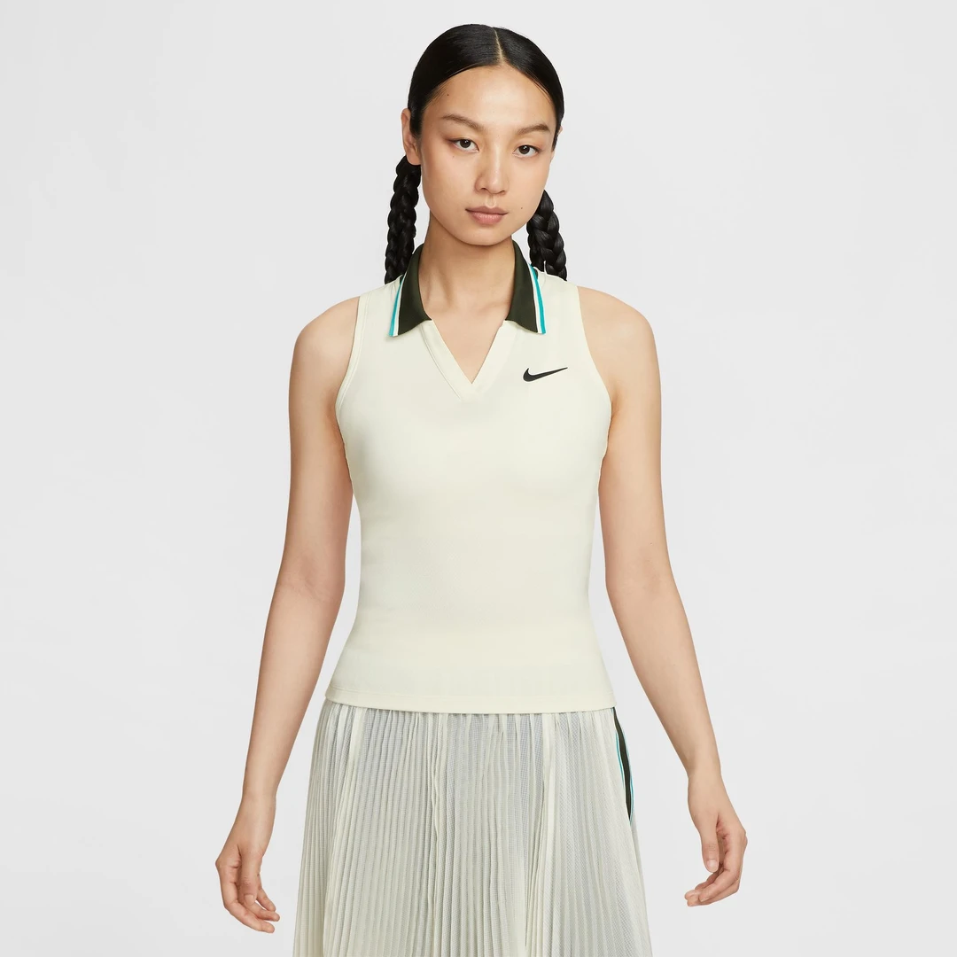 耐克女子速干网球背心夏新款透气SLAM FZ6753-110