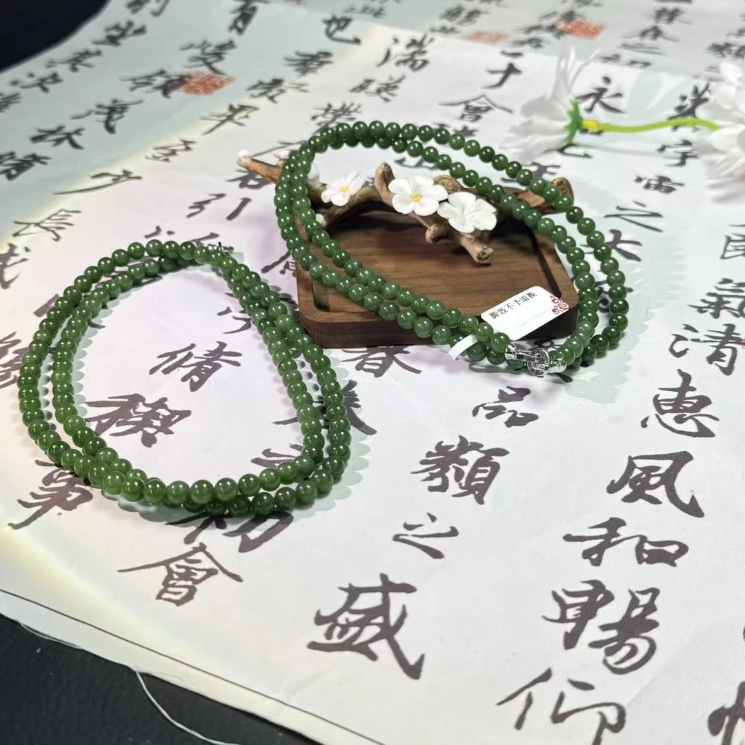 天然和田玉108 卡6项链拍一发一多样性发其一 10025A008