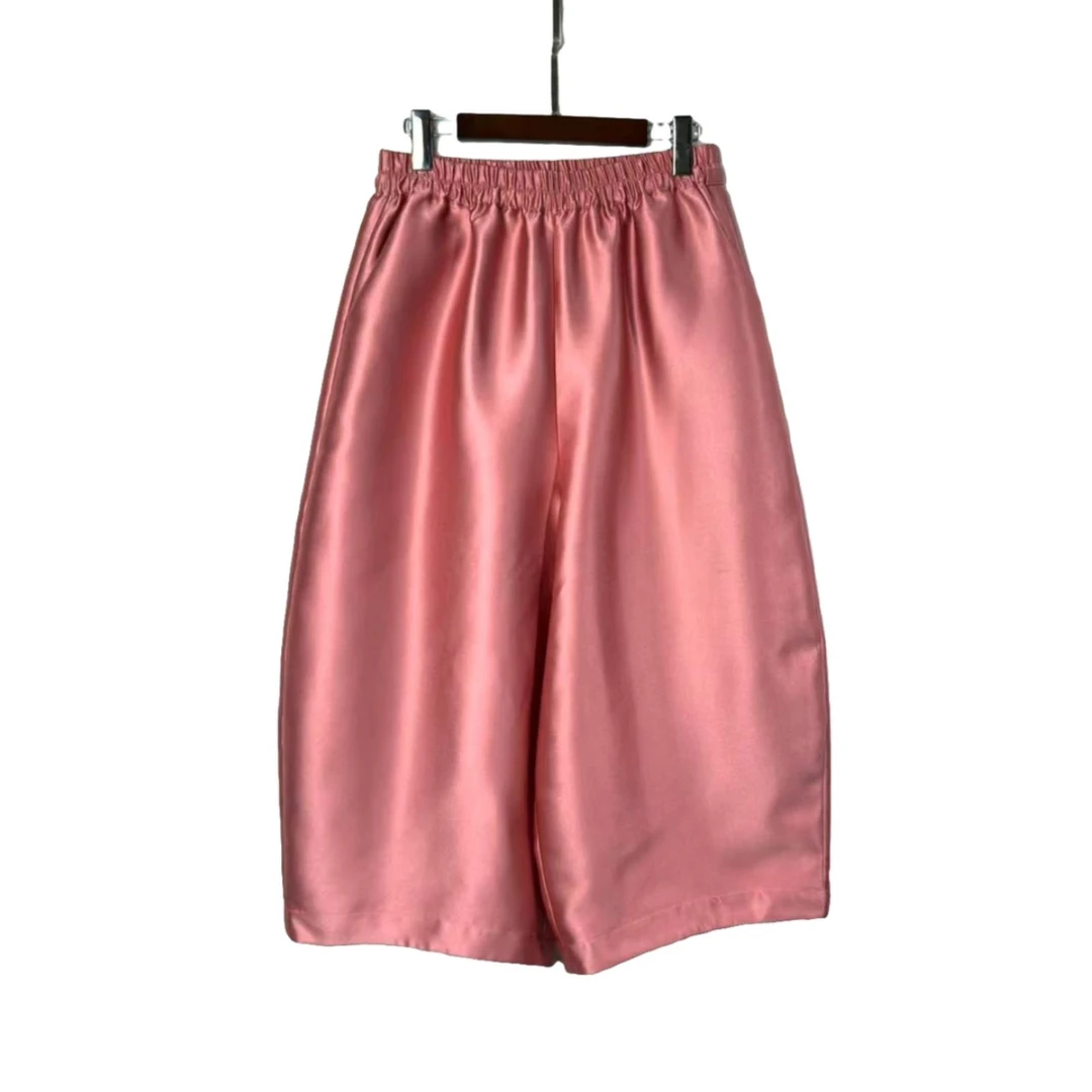 920大码修身气质阔腿裤设计感复古简约通勤休闲裤女时尚裤子高腰