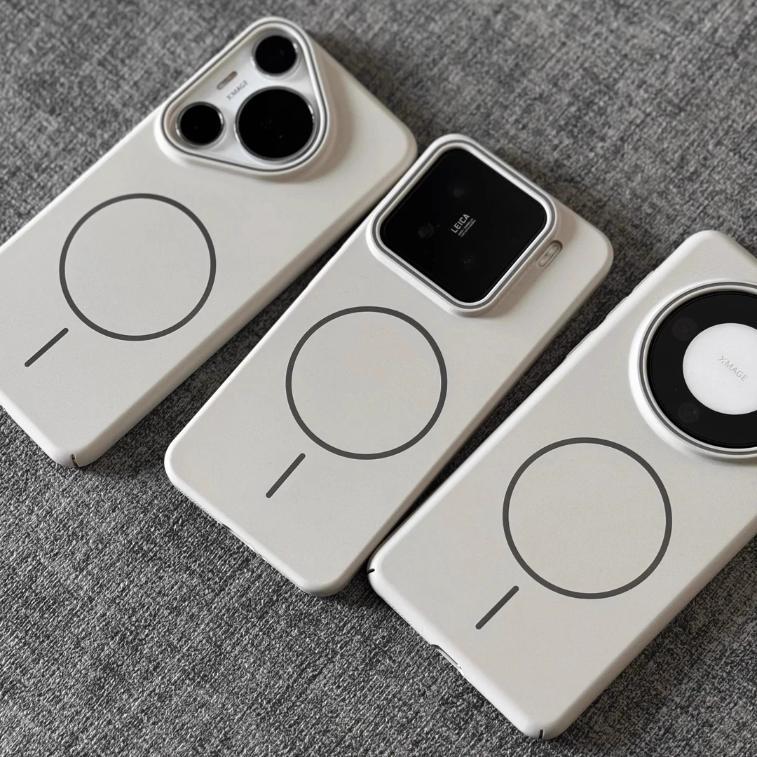 适用小米15手机壳磁吸肤感磨砂华为mate70/60新款pura70pro防摔壳