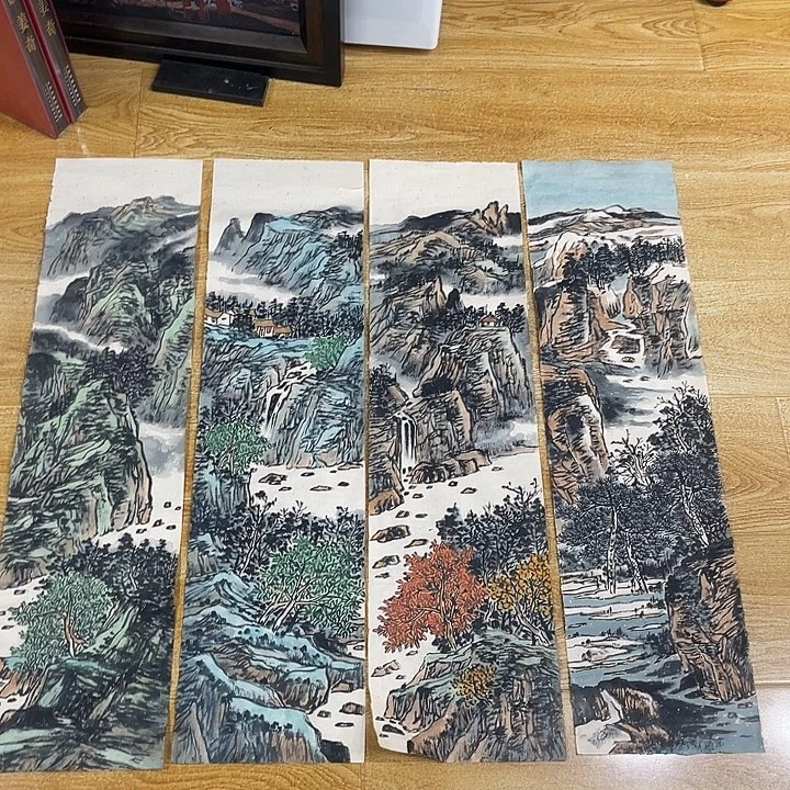 榆***训姜奇老师山水作品