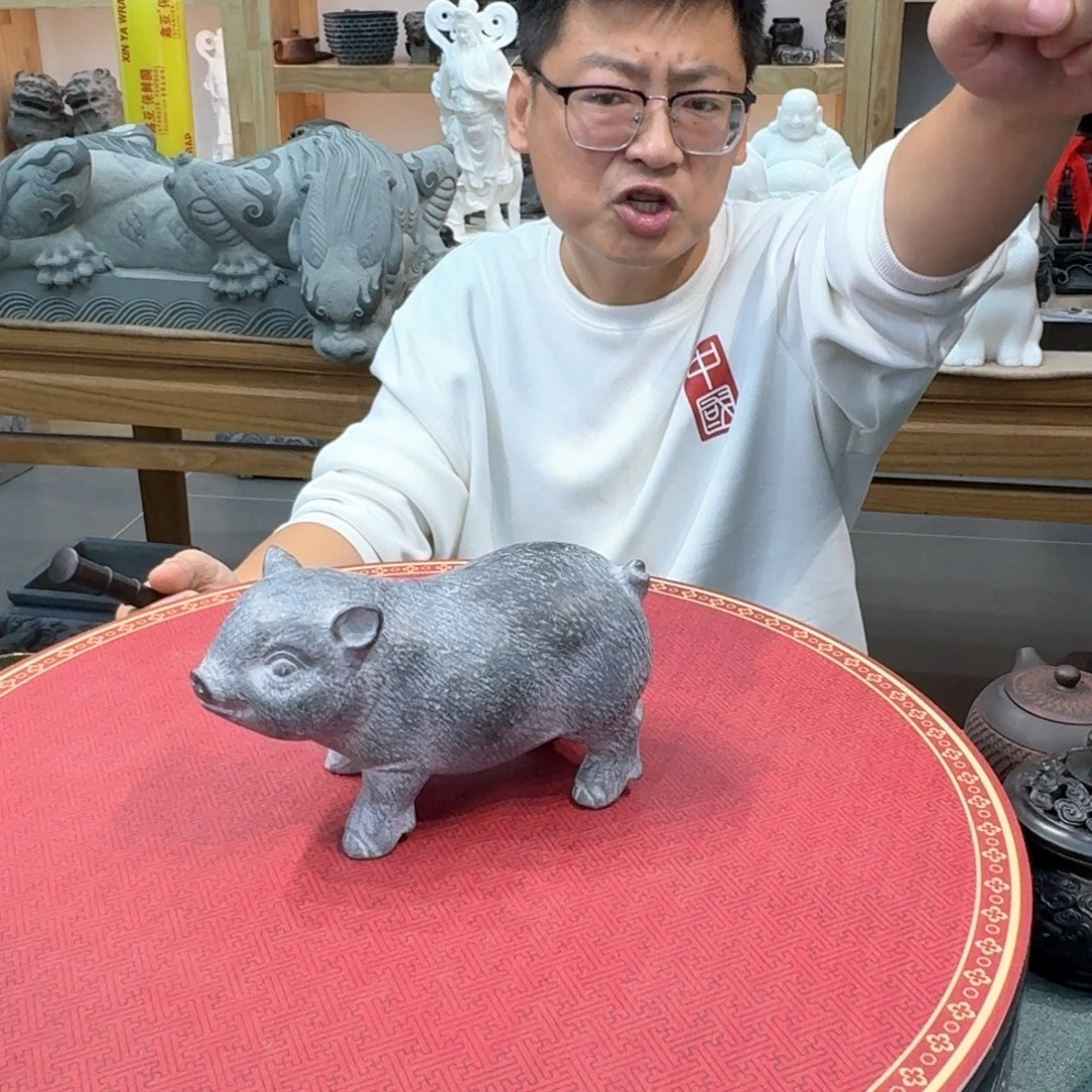 西安石晋錾石雕手工雕刻摆件
