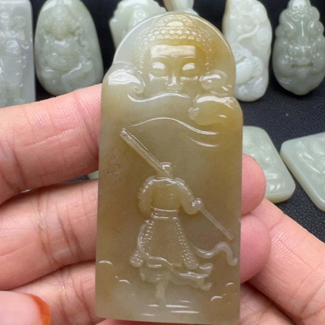 和田玉（糖玉）未镶嵌吊坠(不含链)