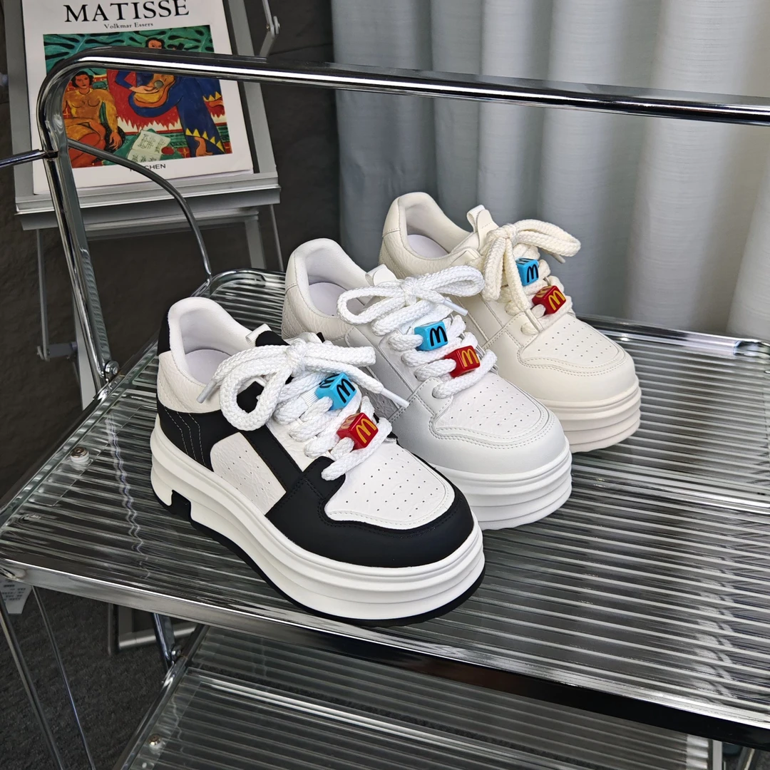 2025增高8cm女鞋小白鞋厚底春季板鞋春季小众鞋子板鞋韩版1005