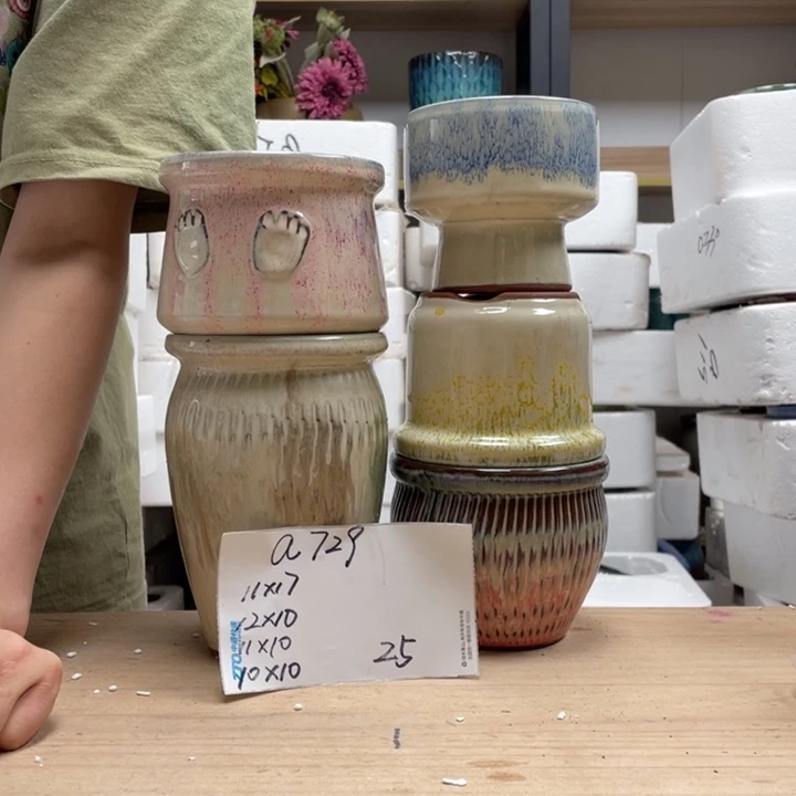 粗陶多肉花盆微瑕729