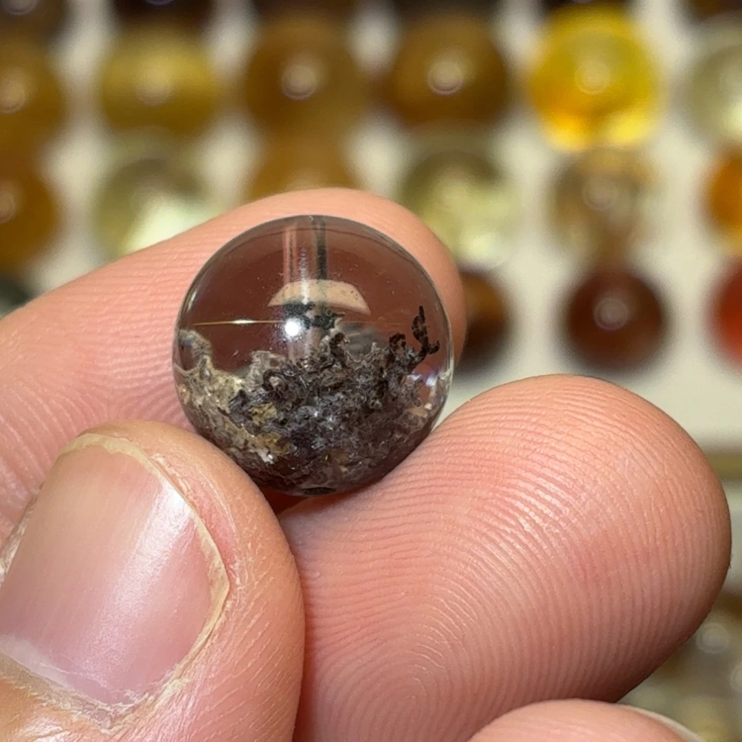 珠宝半成品水晶未镶嵌13.4幽灵穿发晶