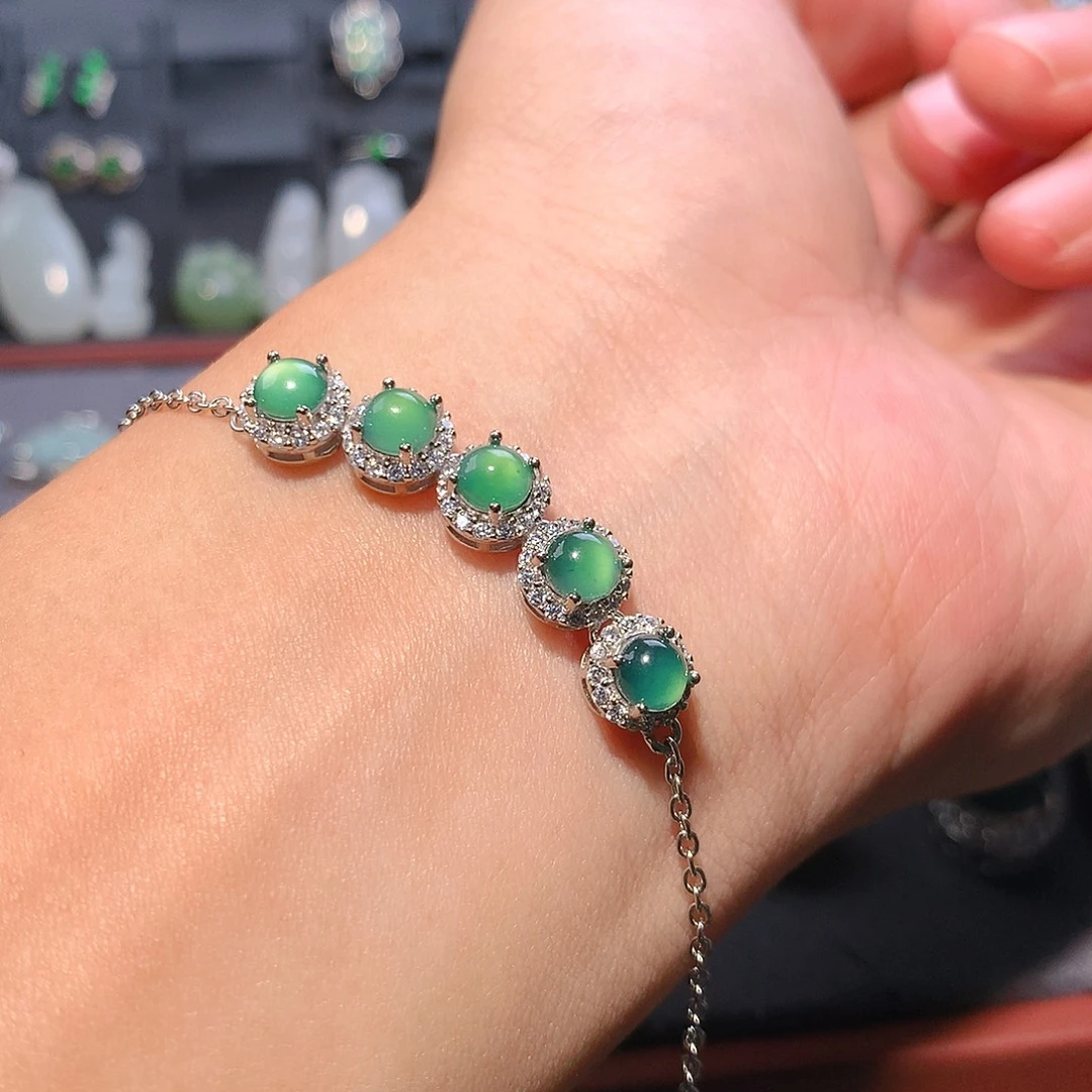 翡翠未镶嵌手链手链