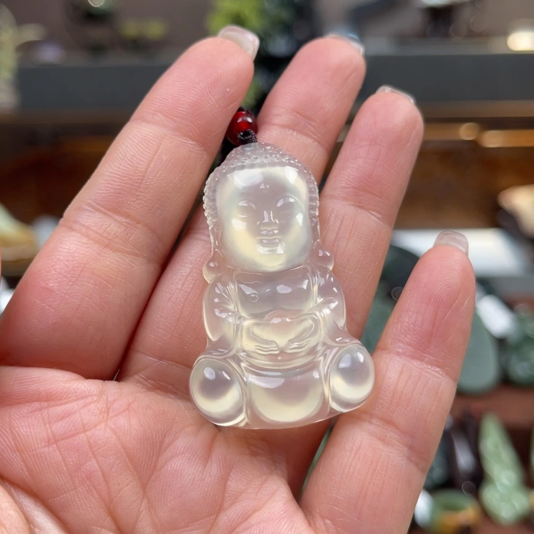 蛇纹石玉挂件未镶嵌V***O