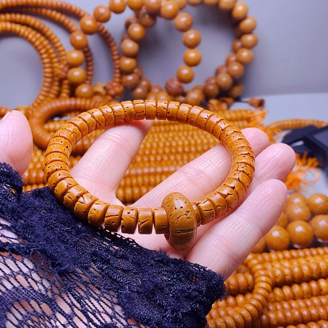 桃核吊坠4乘8核片奶片手串精品48