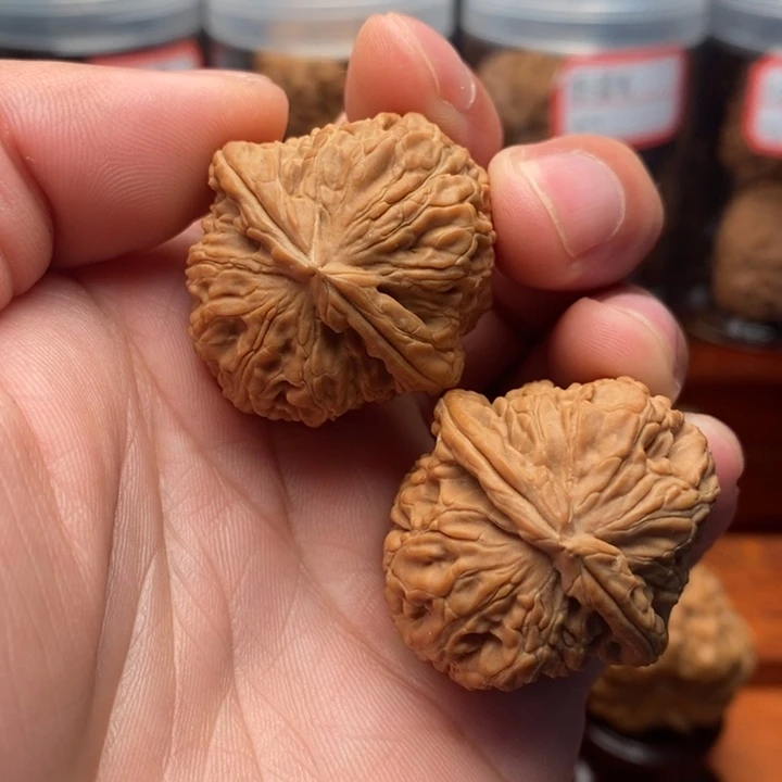 核桃33尺白狮子文玩核桃