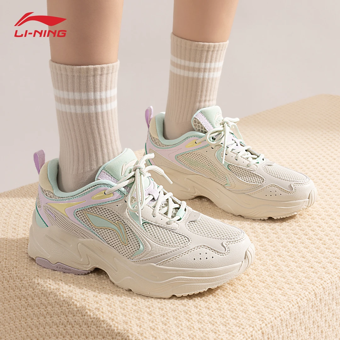 李宁老爹鞋女鞋2025夏季新款官方正品厚底增高运动潮流时尚休闲鞋