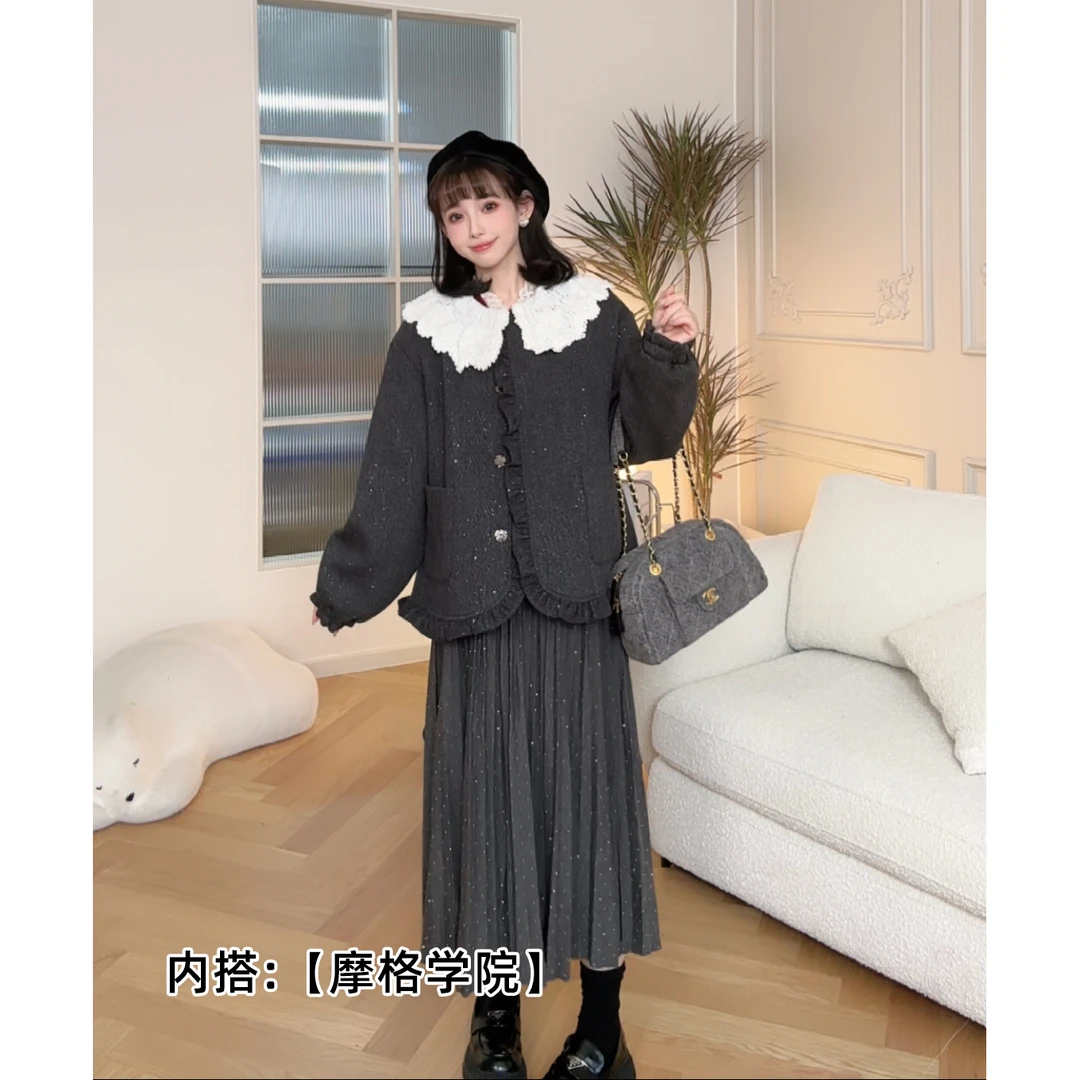 【安德日记】孕妇装秋冬小香羽绒外套百搭显瘦气质保暖.