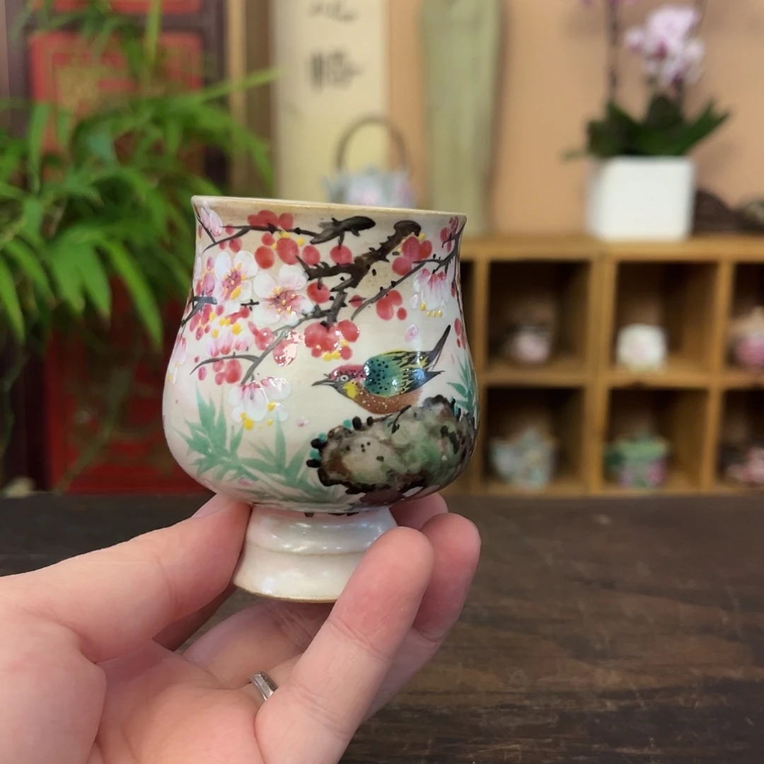 柴烧手工手绘陶瓷