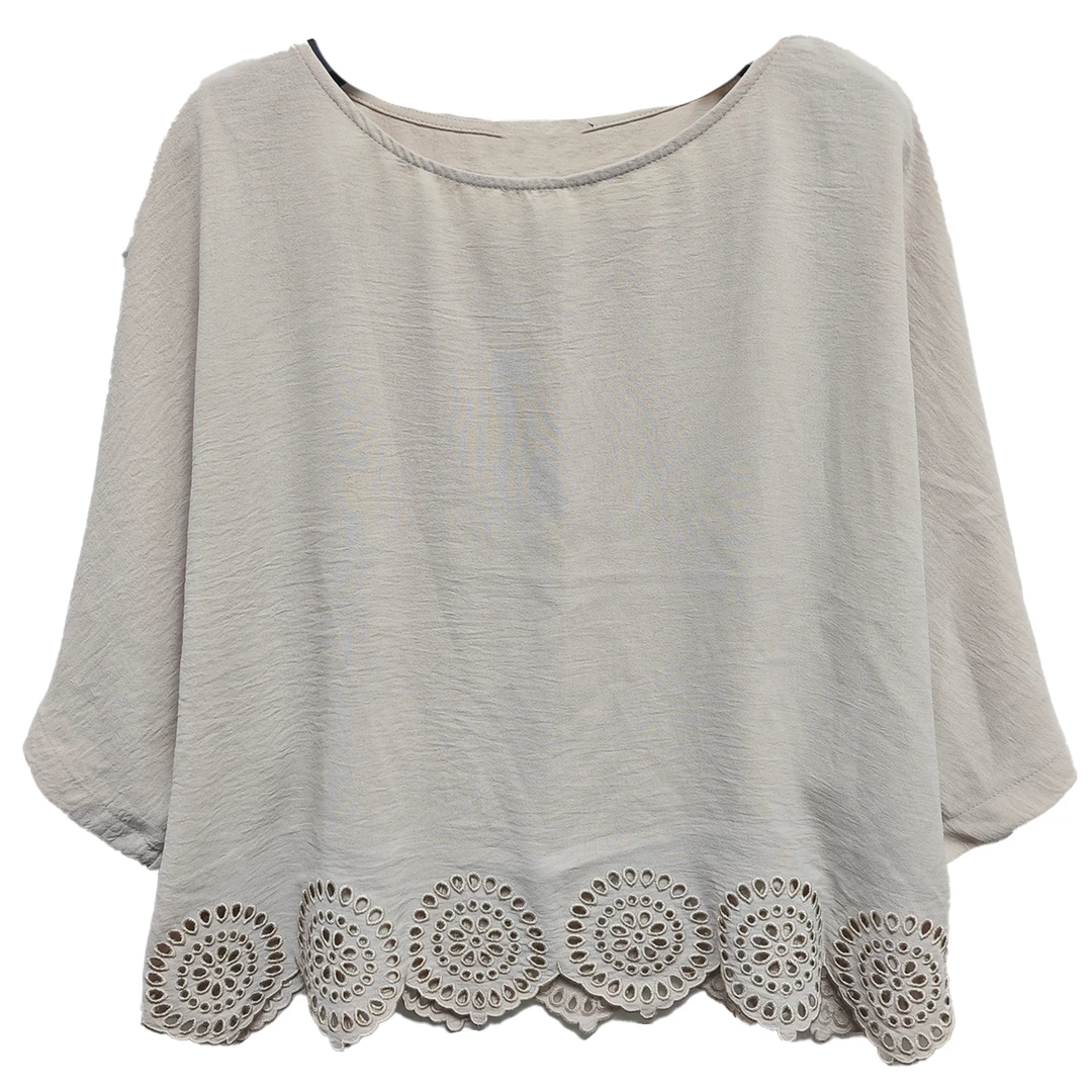 5586#短袖上衣舒适百搭潮流气质