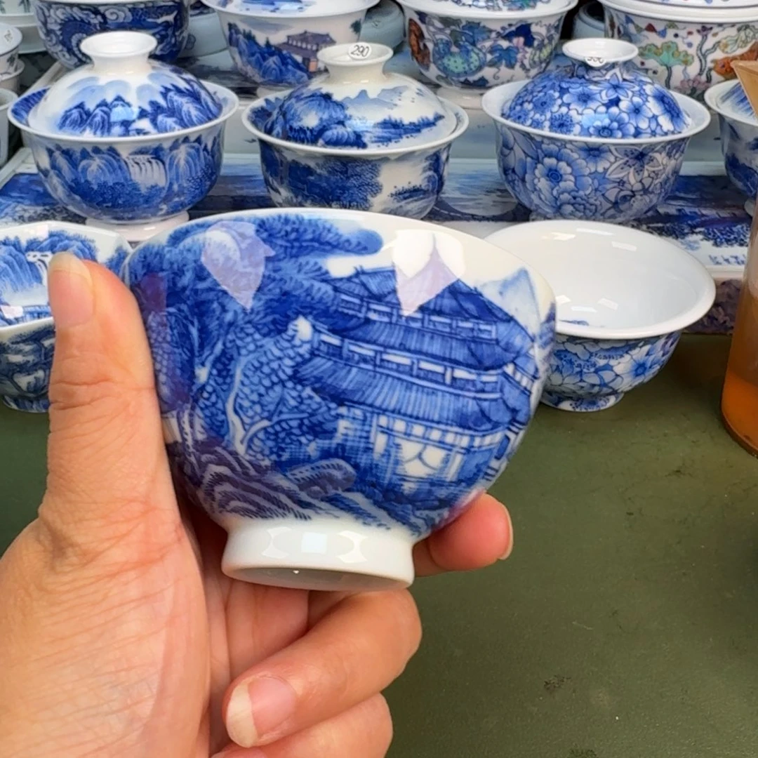 景德镇纯手绘茶具圆圆圆219