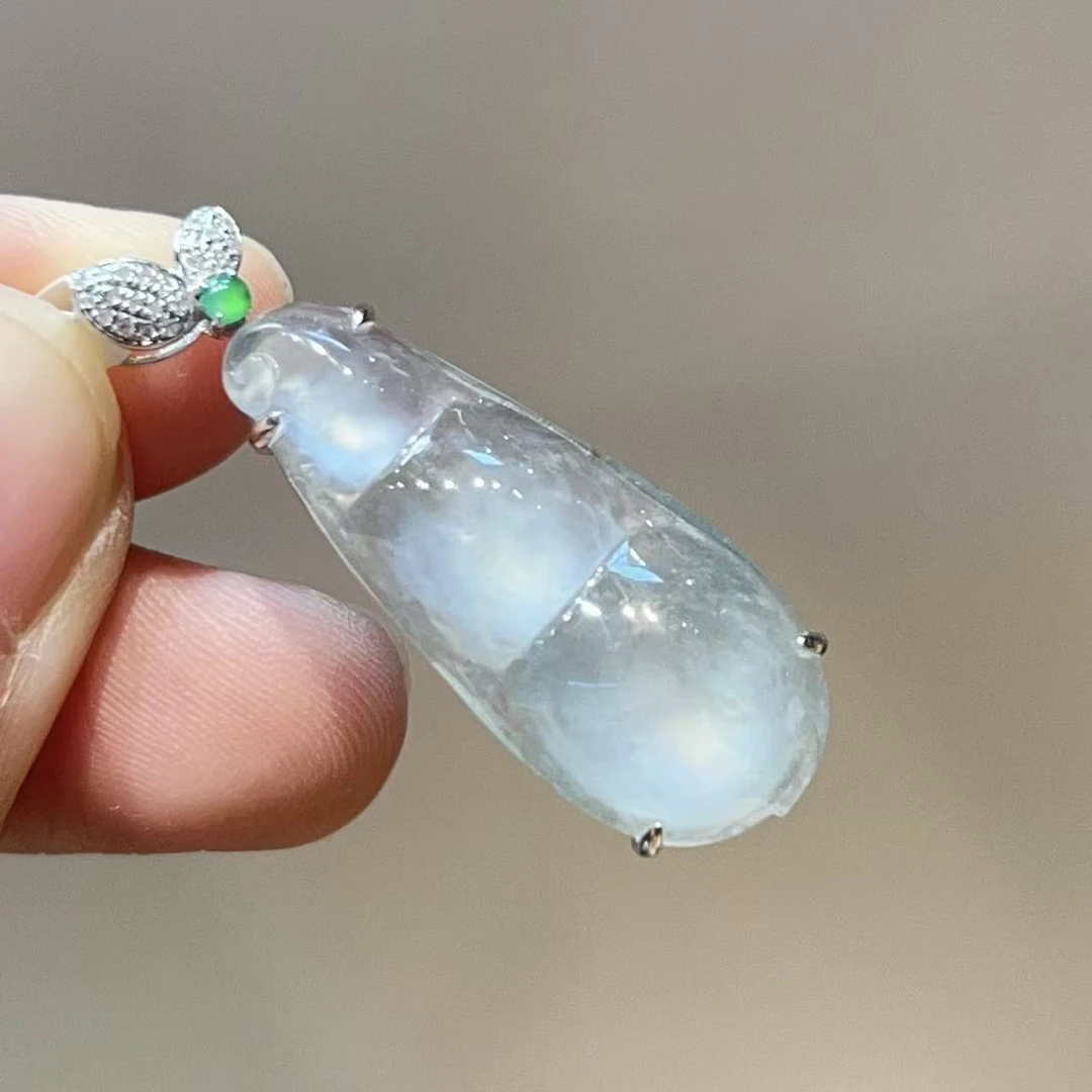 7姐专场/翡翠 高冰种福豆