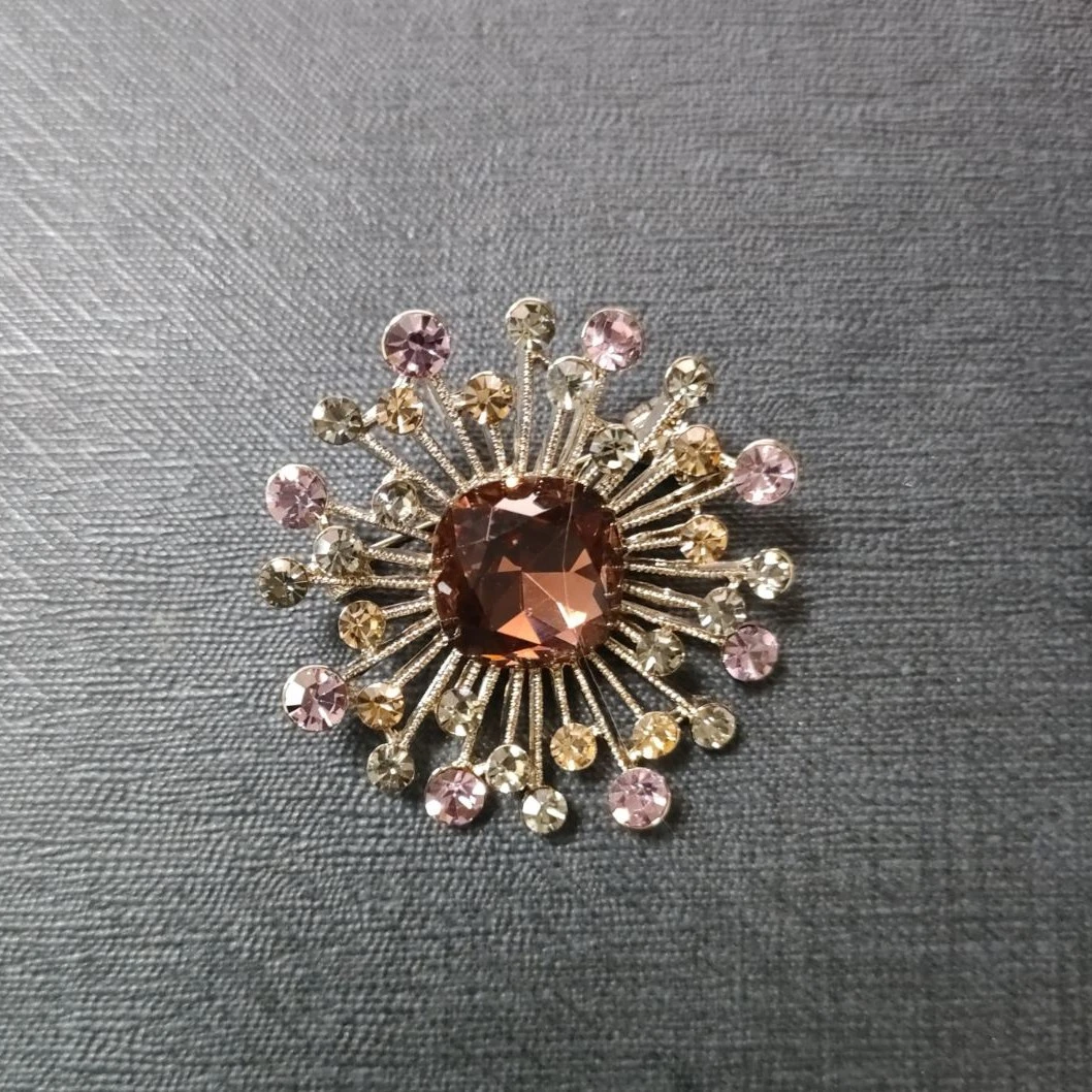 铜合金仿水晶胸针 FL412小繁星《紫》胸针