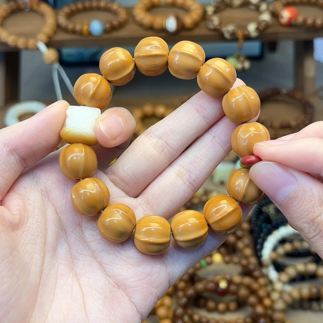 猴头核桃手串冰**李隔片换红色