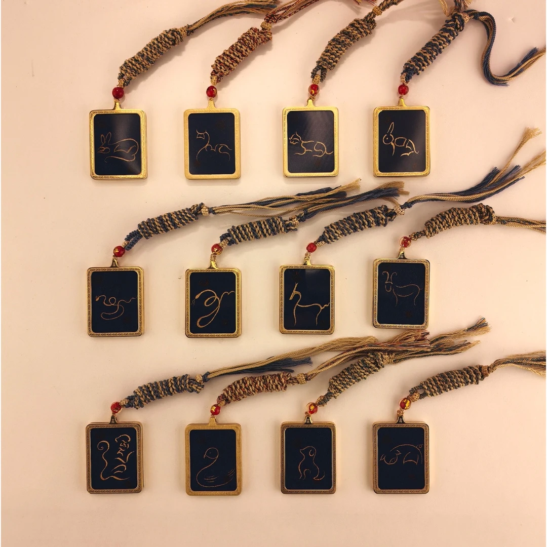 【原子专属】十二生肖守护唐卡（巴松邓珠）大师纯矿物质颜料手绘制作