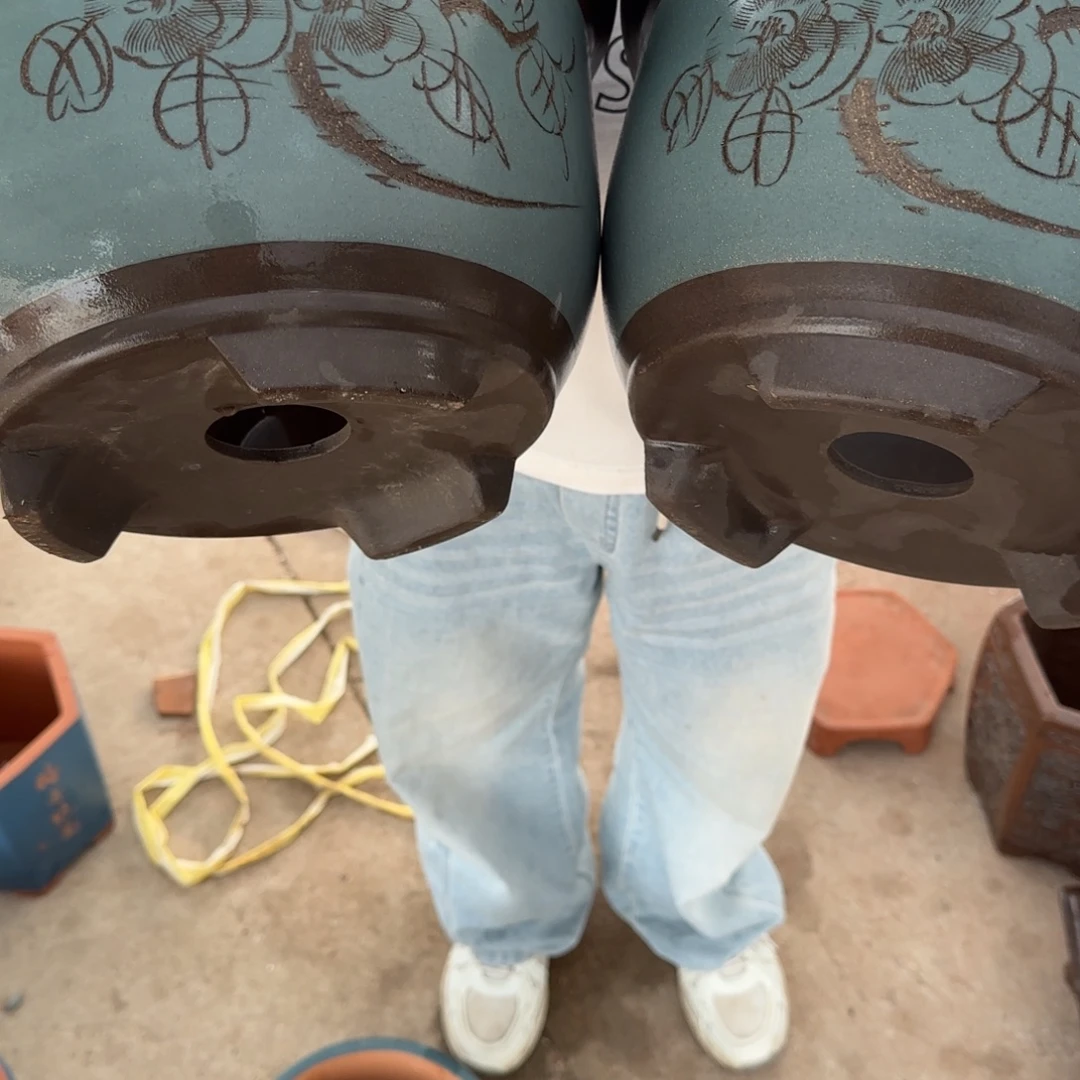 紫砂花盆口径23.14口径