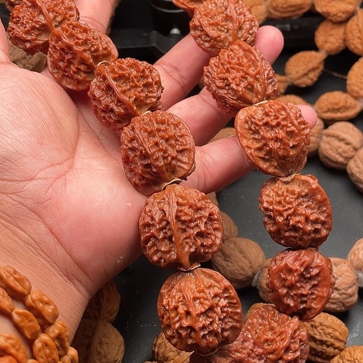 蓝***色文玩核桃吊坠4野生