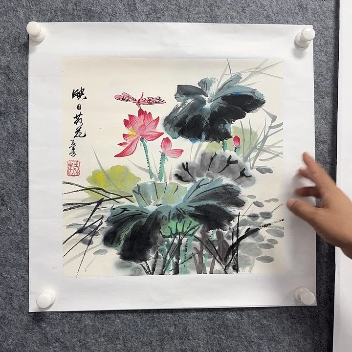国画映日荷花 1平尺