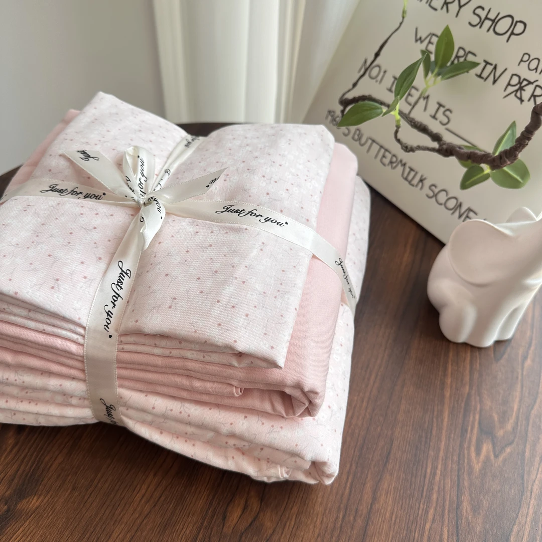 A类母婴级100%全棉有氧双层纱四件套纯棉床上三件套柔软吸湿透气