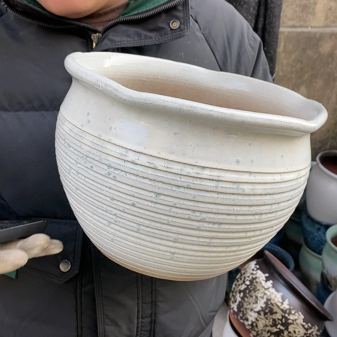 紫砂花盆正品口25高18